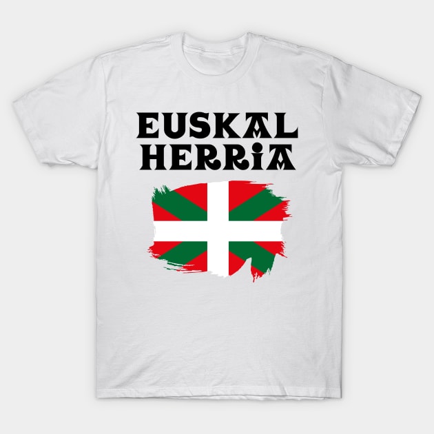 Euskal Herria Flag Basque Country Ikurrina T-Shirt by reyboot